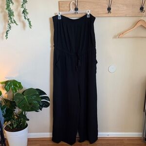 No Boundaries Black Strapless Jumpsuit